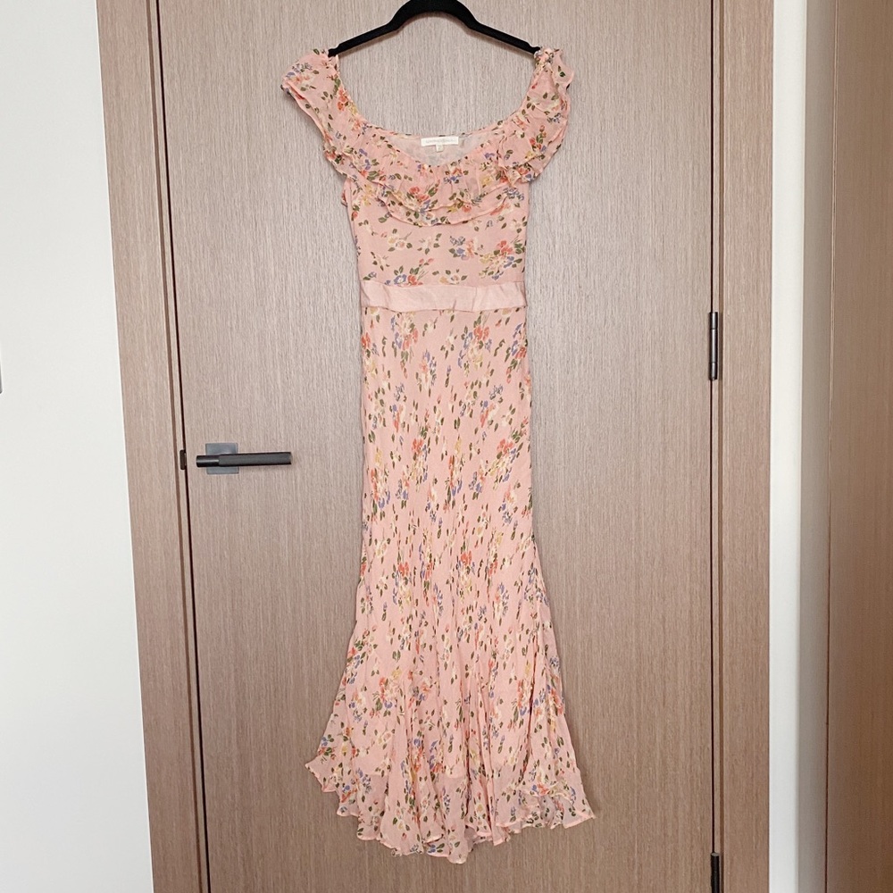 LoveShackFancy Floral Midi Dress